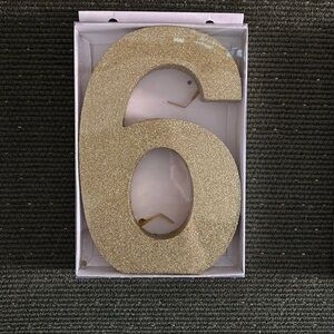 Glitter Number 6